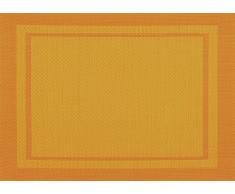 Vent du sud 6SETYUCPVCY YUCO Set de Table 6 PiÃ¨ces Polyester/PVC Ocre 33 x 46 cm