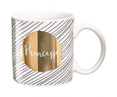 Draeger - Mug Original - Tasse Ã ThÃ© Ã Offrir en Cadeau Ã Vos Proches - Tasse Ã CafÃ© en Porcelaine Fine - 350 ML 8 cm de diamÃ¨tre x 8,5 cm de Hauteur Princesse
