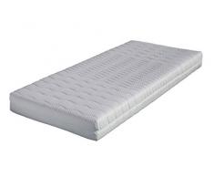 Housse de Matelas de qualitÃ© supÃ©rieure Fontana 90 x 200 cm, Polyester, Blanc, 16-18 cm