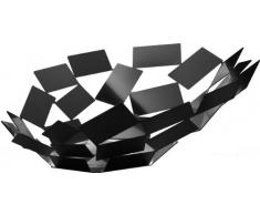 Alessi MT03 B Centre de Table, Acier, Noir LaquÃ©