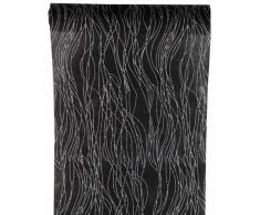 Santex 70008 Chemin de Table Vague PailletÃ© Noir