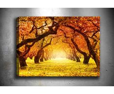 Bonamaison Peinture sur toile, multicolore, 50 x 70 cm - Conçu et fabriqué en Turquie