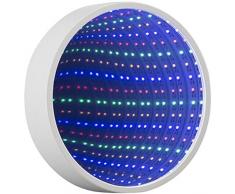 Sohler Lampe de bureau LED ronde en forme de symbole infini pour autisme Blanc