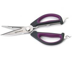 PROGRESS Progrès Bw05900p Prep 6 en 1 Multi-usages Ciseaux de Cuisine, Acier Inoxydable, Violet, 25 x 9.8 x 1.5 cm