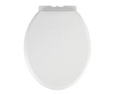 Wenko 22416100 Abattant WC Optima, Thermoplastique, Blanc, 47,5 x 6,5 x 37 cm