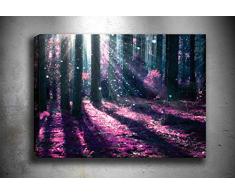 Bonamaison Peinture sur toile, multicolore, 70 x 100 cm - ConÃ§u et fabriquÃ© en Turquie