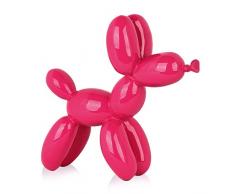 World Art Chien Ballon Sculpture En RÃ©sine, Multicolore, 46x50x18 Cm