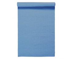 Linum UNI Chemin de Table, Coton, Tonnerre Bleu, 45 x 150 cm