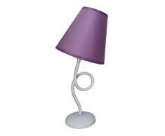 Naeve Leuchten 3116124 Lampe de table, Métal, E14, 40 W, WeiÃ, 17 x 17 x 31,5 cm