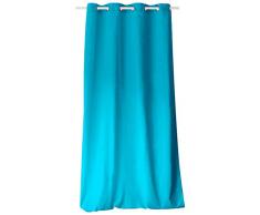 Enjoy Home 2007TUO135240, Panneau à œillets, 135x240cm, Coton, Turquoise, 135x240 cm