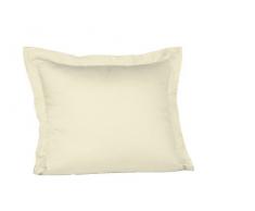 fleuresse 9100-2610 Taie doreiller zippÃ©e 100% coton satin mako 35 x 40 cm Naturel
