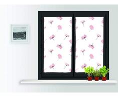 Soleil docre Paire de Brise bise en Coton 60x120 cm PETALE Rose, Polyester