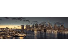 Pyramid Generic MCPP60228 New York at Dusk Poster Slim, Papier, Multicolore, 30 x 91,5 cm