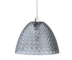 koziol suspension Stella S, thermoplastique, anthracite transparent, 25,5 x 25,5 x 17,5 cm