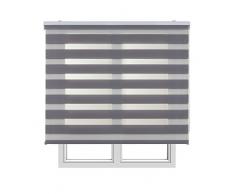 Estores Basic Store Enrouleur Nuit/Jour Gris 120x6x160 cm Gris