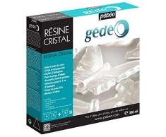 Pébéo - Gédéo Kit Résine Cristal 300 ML - Résine Ãpoxy Transparente Effet Pâte de Verre - Pébéo Cristal - Pour Inclusion, Coulage, Moulage, Vernis - Résine Ãpoxy Bois & Autres Matériaux 300 M