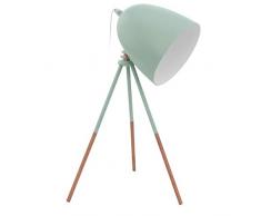 Eglo ILA1292514 Lampe Ã Poser, MÃ©tal, Bleu/Cuivre