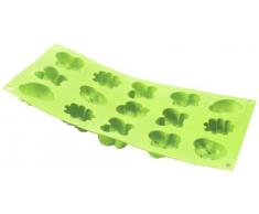 silikomart 26.135.85.0063 SF135 Moule ThÃ¨me Printemps 15 CavitÃ©s Silicone Vert