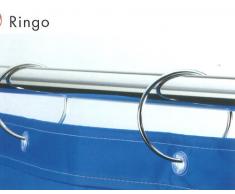 Spirella 10.13695 Rideau de Douche Ringo Chrom MÃ©tal