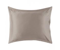 Essix - Taie doreiller Triumph Line Satin de coton Cendre 50 x 70 cm