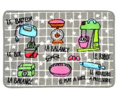 Fox Trot 8126CUIM Tapis en Acrylique, Polyester, Cuisine, 43 x 63 x 1 cm