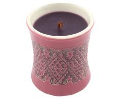 Woodwick 78233 Bougie Le Fig, Ovale cÃ©ramique, Pourpre, 8 x 8 x 9,1 cm