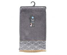 douceur dintÃ©rieur tapis de bain 50x85 cm eponge jacquard goldy gris/or