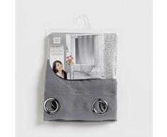 douceur dintérieur panneau a oeillets 140x240 cm voile sable lissea gris