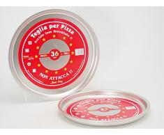 Steel Pan Plat Ã pizza rond sans stick 32 casseroles et prÃ©paration