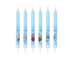 Reine des Neiges / Frozen 346174 8 Bougies BÃTONNETS 9CM, Cire, Bleu, 8 x 8 x 12 cm
