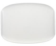 Villeroy & Boch Urban Nature Assiette Gourmet, 36x27,5 cm, Porcelaine Premium, Blanc