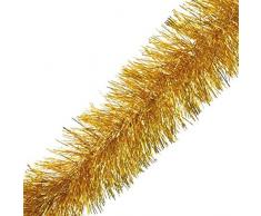 Autour de Minuit 5GUS146OR Boa Guirlande PVC Or 2 m/Diamètre 15 cm