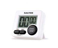 Salter Mini Kitchen Cooks minuteur - Horloge numÃ©rique Ã©lectronique, dispositif de compte Ã rebours de cuisson de prÃ©cision, 99 minutes 59 secondes, grand bouton, signale sonore fort