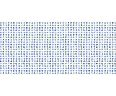 Papier Peint déco trompe loeil POINTS BLEUS 6 x 2,70 m | Déco murale XXL Qualité HD Scenolia