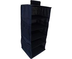 Neusu Rangement De Penderie Supérieur (Bleu, 5 Etagères)