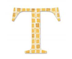 Sizzix Lettre T décorative par E.L. Smith Majuscule Sassy Serif