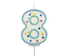PME CA068 Bougie, Plastique, Bleu, 4 x 1 x 6,3 cm