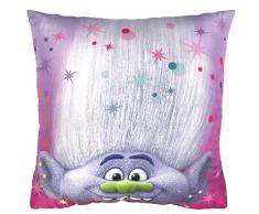 CTI Coussin Trolls Poppy 40x40, Polyester, Rose, x cm
