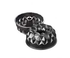 Kaiser Inspiration - Moule à gâteau - Joli Design - Diamètre : 25 cm - avec Structure de Surface en Fonte daluminium revêtu de Bronzage Uniforme, Fonte daluminium, Noir, 25.5 x 25.5 x 11.5 cm