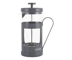La Cafetierè 5176573 Monaco Cafetière Italienne pour 3 Tasses Acier Inoxydable/Verre Gris 30 x 20 x 15 cm