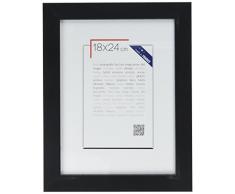 Brio 27272 Cadre Photo Noir Mat 18 x 24 cm