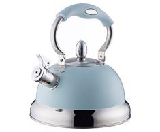 Typhoon Living Stove Top Bouilloire, Acier Inoxydable, Bleu Canard, 22Â x 22Â x 24.5Â cm