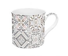 Easy Life 177CADG COFFRET 1 MUG 30CL EN PORCELAINE FINE CASA DECOR GREY, 0.3 liters, Multicouleur