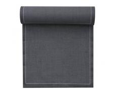 Serviette de table en lin 11x11cm - IdÃ©ale pour fÃªte, cocktail, apÃ©ritif, dessous de verre - Rouleau de 50 serviettes - Gris Intense
