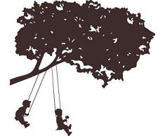 RoomMates Sticker Mural géant repositionnable pour Enfant Motif Enfants sur balançoires