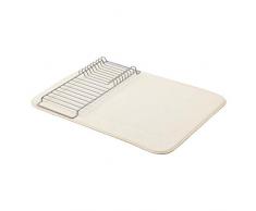 AmazonBasics Ãgouttoir - 47,7 x 60,9Â cm - Lin/nickel, avec 2 tapis