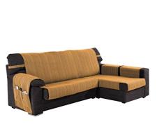 Martina Home Ribera Couvre Chaise Longue, Bras Droit 32x240x8 cm DorÃ©