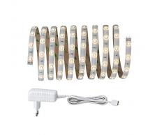 Paulmann 703.20 Function YourLED Kit de base LED bande 3m, 3000K blanc chaud, 7,5W, 12V/DC, 800 lumen, Plastique Blanc