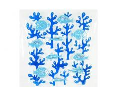 Opportunity 13SEG00104 Rideau de Douche Blue Fish Vinyle 180 x 200 cm