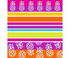 SECANETA Grande Serviette de Plage Double 100% Coton Ã©gyptien, modÃ¨le Malibou, 175 x 150 cm, Multicolore